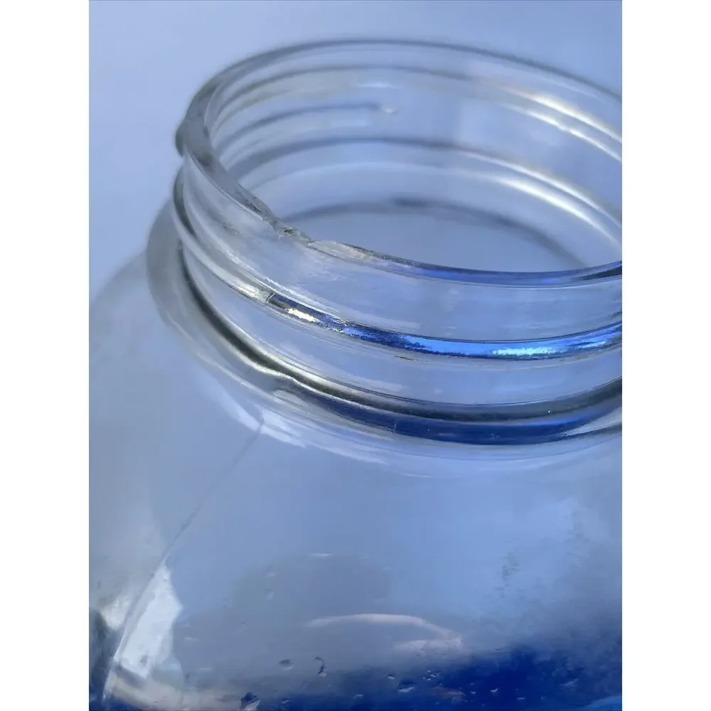 PRESTO SUPREME MASON JAR / Zinc LID - 2 QUART Flawed See Pics